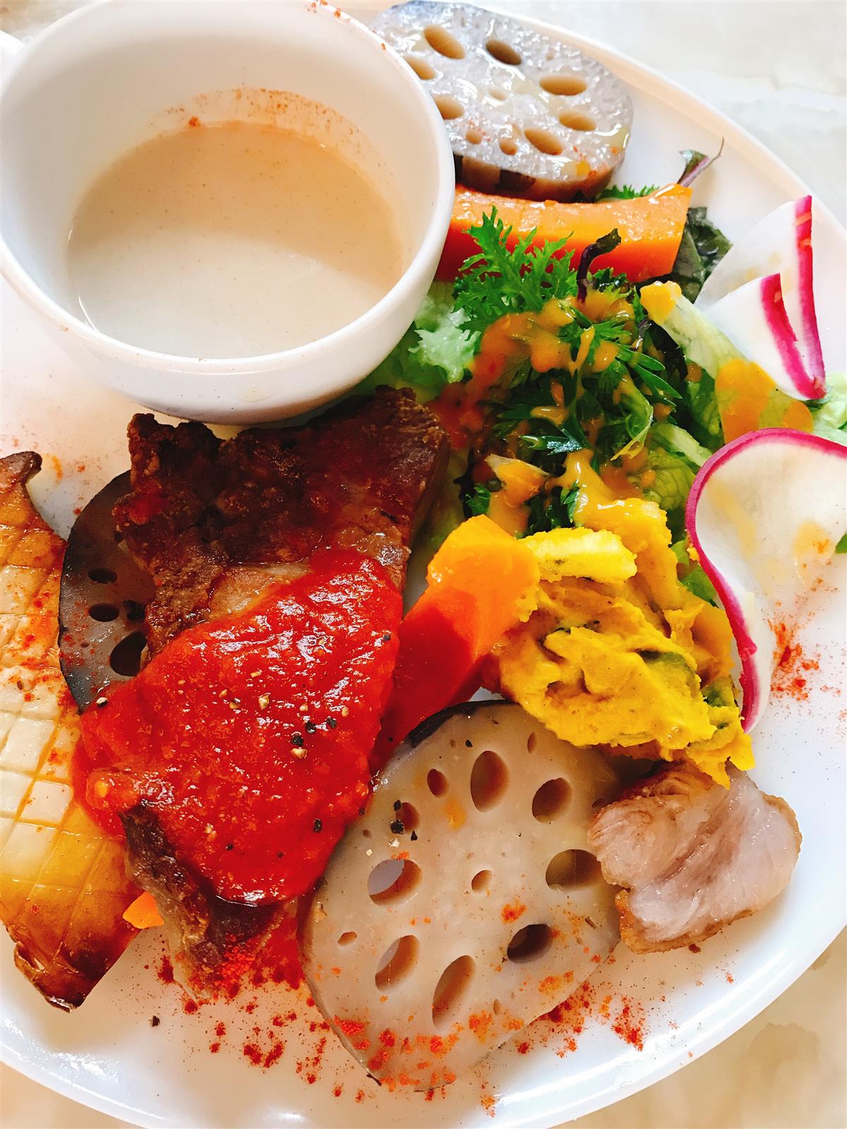 最近のオーガニックランチプレート